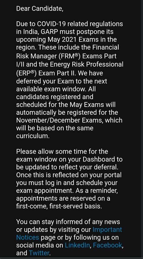 frm exam postponed
